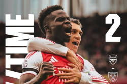 Arsenal vs West Ham, The Gunners Menang dengan Skor 2-0
