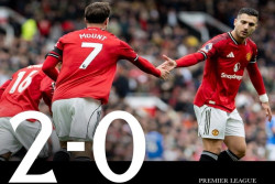 Man United vs Sunderland, Skor 2-0