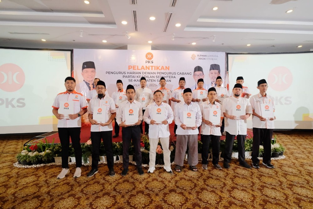 Siap Berkolaborasi, DPD PKS Sleman Lantik Pengurus Harian DPC