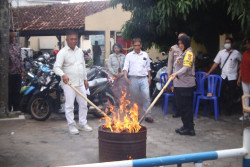 Polresta Jogja Musnahkan Narkotika Tembakau Sintetis