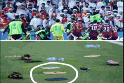 Ricuh Suporter Qatar vs UEA, Saling Lempar iPhone 17 Pro Max