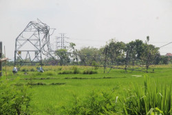 Tower SUTT di Ceper Klaten Roboh Dihempas Angin Kencang, PLN Bertindak