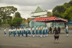 Ratusan Peleton Pelajar di Kota Jogja Ikuti Lomba Baris Berbaris