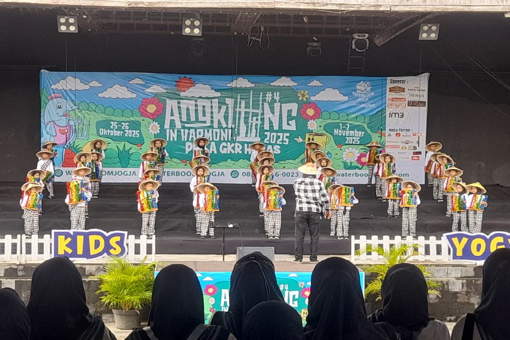 Ribuan Siswa TK-SD se DIY Meriahkan Gelaran Angklung in Harmony 2025