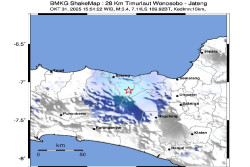 Gempa Tekonik Magnitudo 3,4 Guncang Wonosobo Jawa Tengah