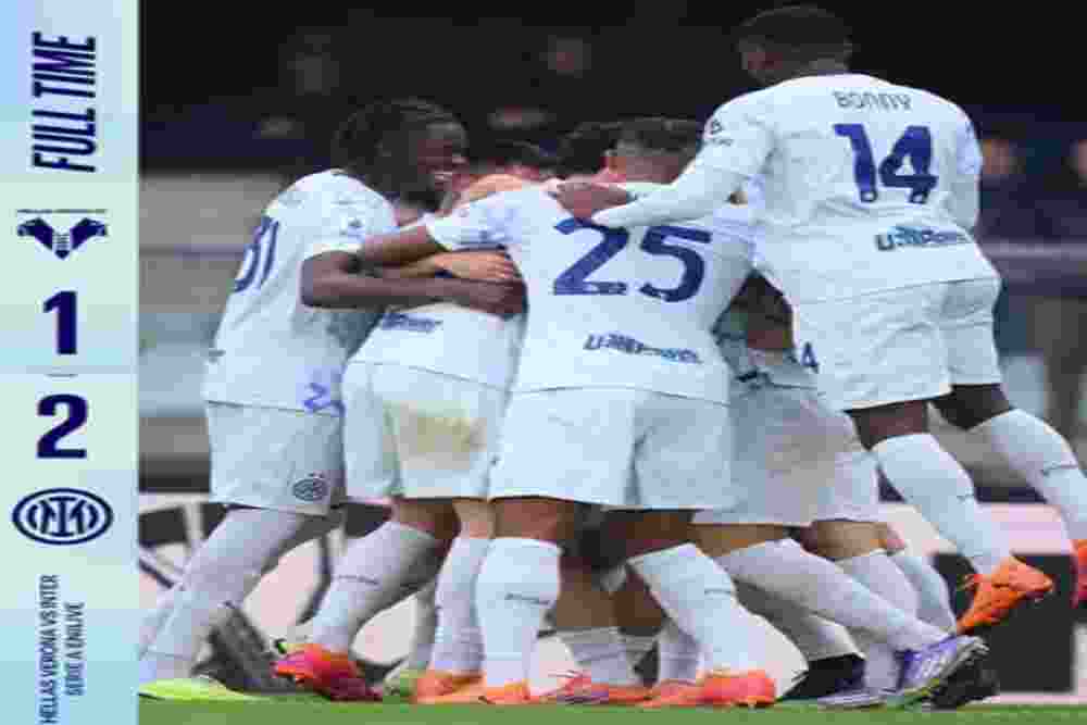 Hasil Verona vs Inter Milan 1-2: Gol Bunuh Diri Menangkan Inter