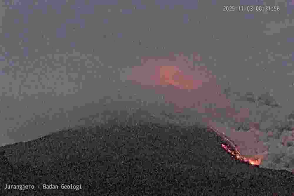 Salama Dua Hari, Sembilan Awan Panas Guguran Terjadi di Gunung Merapi
