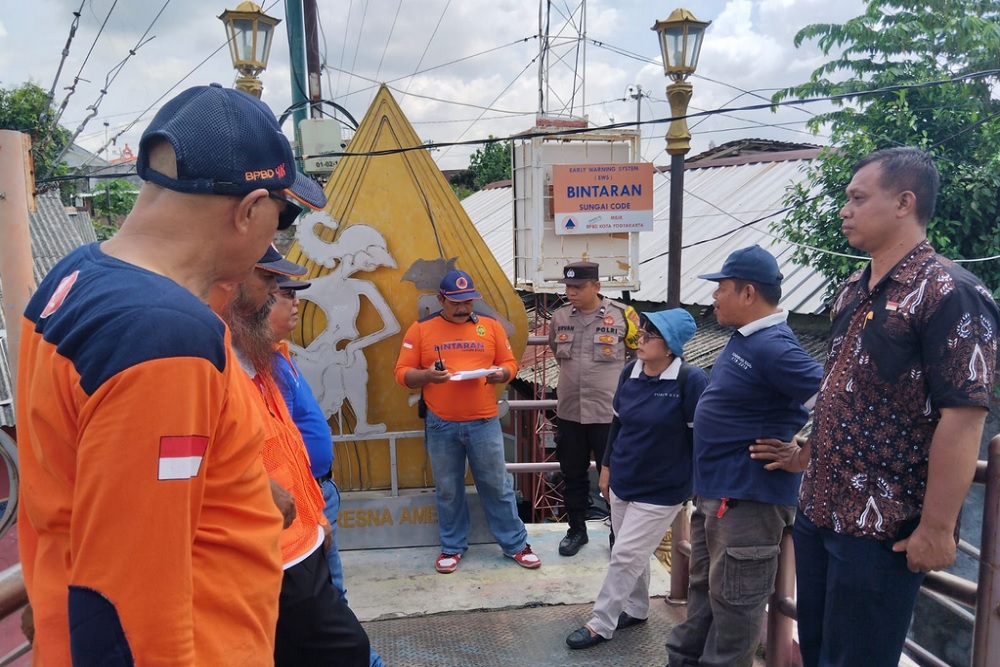 Warga Bantaran Sungai Jogja Dilibatkan BPBD dalam Simulasi EWS Banjir