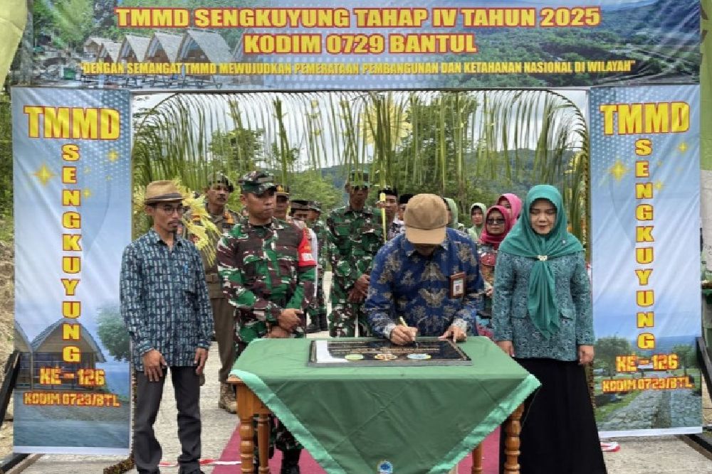 TMMD Sengkuyung Tahap IV di Bantul Resmi Ditutup, Ini Hasilnya