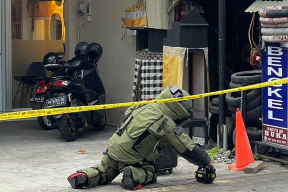 Koper Misterius di Denpasar Diperiksa Tim Jibom Polda Bali