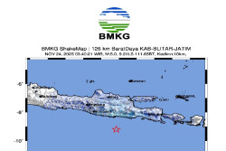 Gempa M5,0 Guncang Selatan Jawa, Tak Berpotensi Tsunami