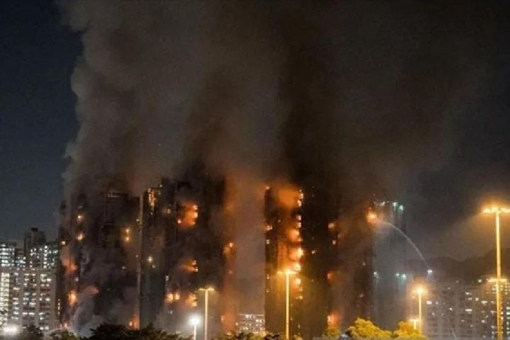 Kebakaran Hong Kong: Tiga Pejabat Proyek Jadi Tersangka