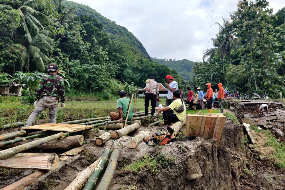 Pemkab Bantul Siapkan Jembatan Darurat Lebih Besar di Wunut Imogiri
