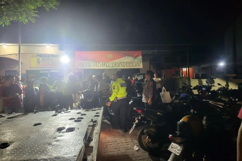 Polres Sukoharjo Sita 40 Motor Diduga untuk Balap Liar