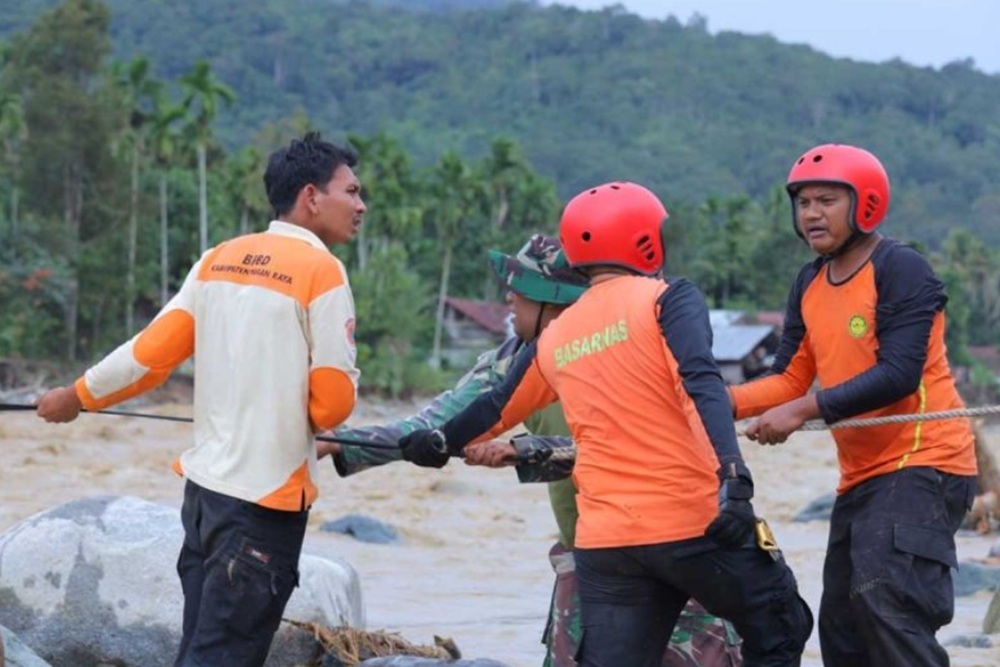 Basarnas Evakuasi Seribu Lebih Korban Banjir Aceh