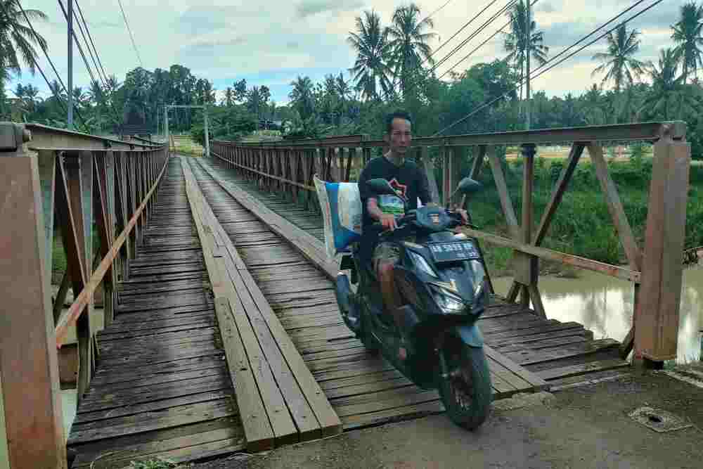 Warga Bonjing Gunungkidul Harap Jembatan Bailey Diganti Permanen