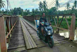 Warga Bonjing Gunungkidul Harap Jembatan Bailey Diganti Permanen