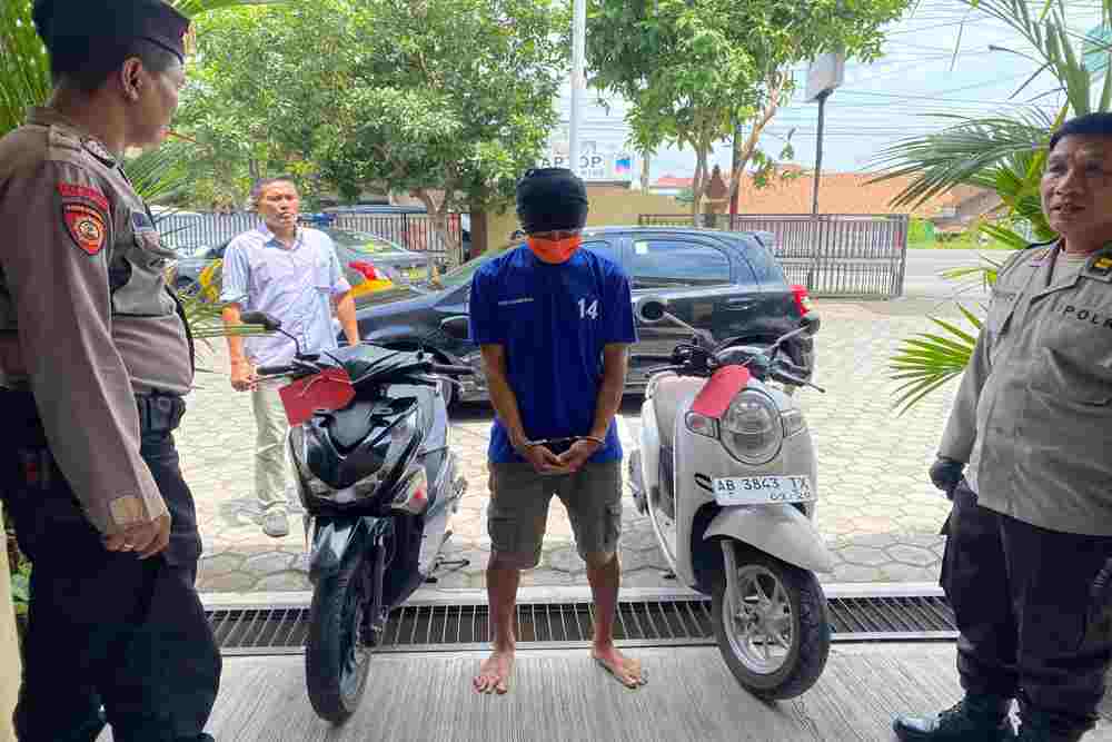 Modus Baru, Curi Motor di Warkop Pakai Ojek Online
