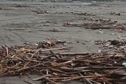 Sampah Kiriman Menumpuk di Pantai Parangtritis Lagi