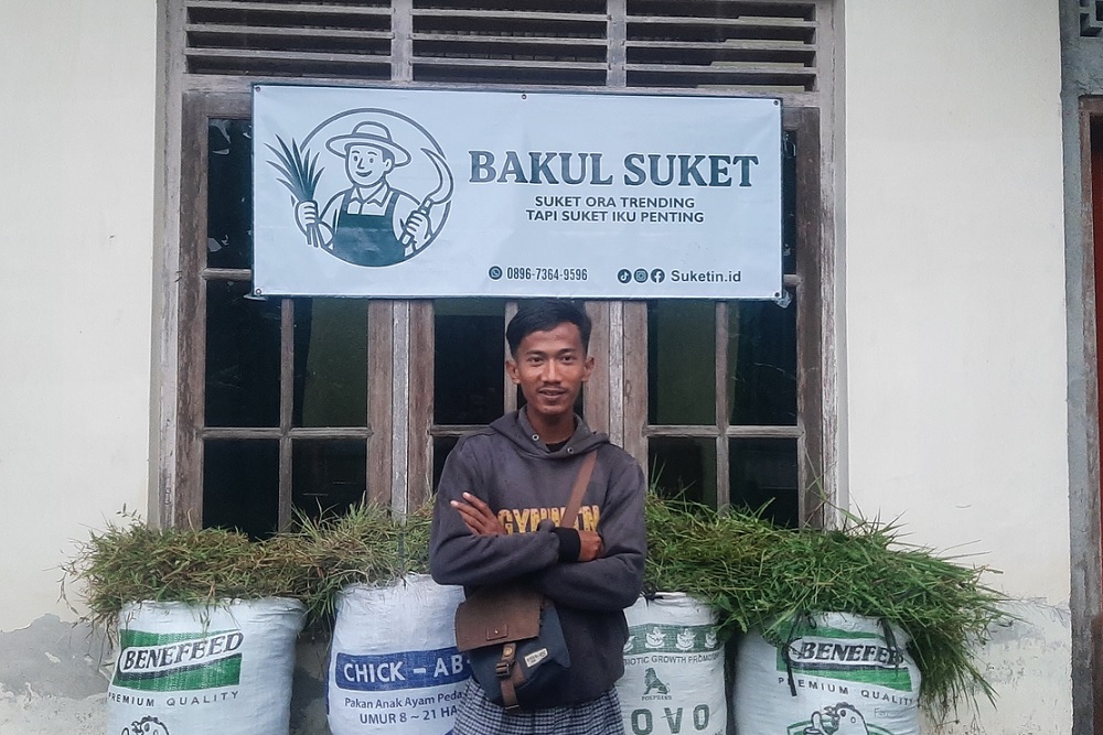 Anak Muda Sleman Sukses Bangun Usaha Rumput Liar Secara Online