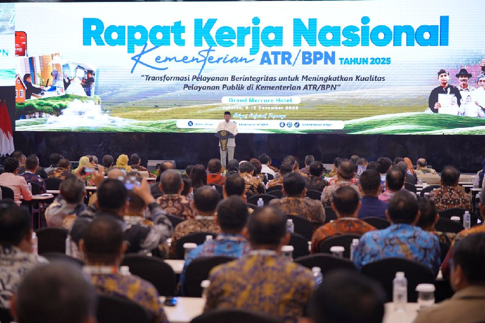 Menteri ATR/BPN Buka Rakernas 2025, Soroti Tiga Agenda Utama