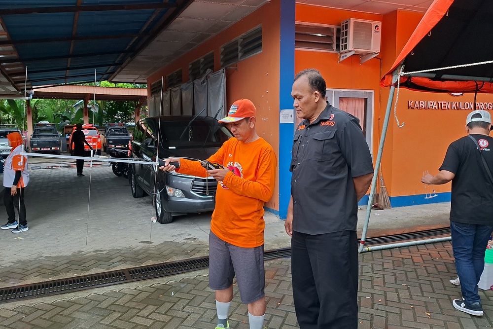 Lomba Lacak Sinyal ARDF Latih Kesiapsiagaan Bencana di Kulonprogo