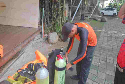 Pemancing Diduga Hanyut di Sungai Boyong Sleman