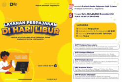 Layanan Pajak Akhir Pekan Dibuka KPP DIY, Ini Jadwal Lengkapnya