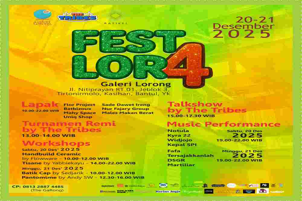 Festival Lorong 4 Hadirkan Harmoni Holistik di Jogja