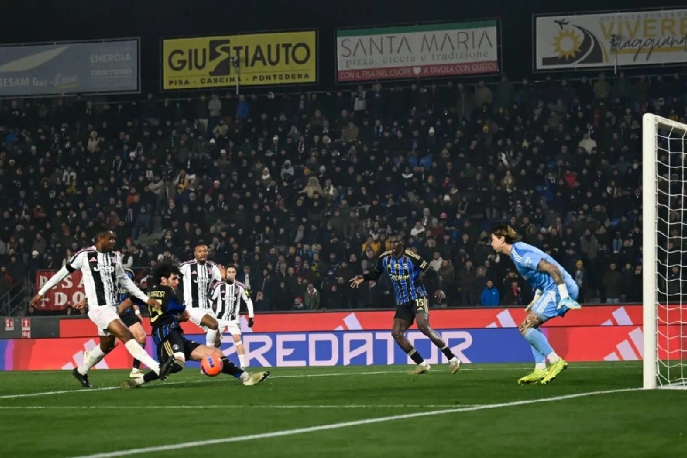 Juventus Menang 2-0 atas Pisa, Naik ke Tiga Besar Serie A