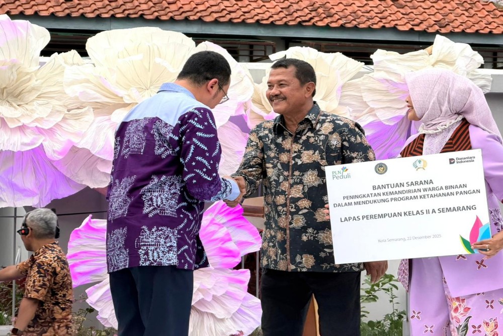 Wujud Kepedulian di Nataru, PLN Perkuat Kemandirian Lapas IIA Semarang