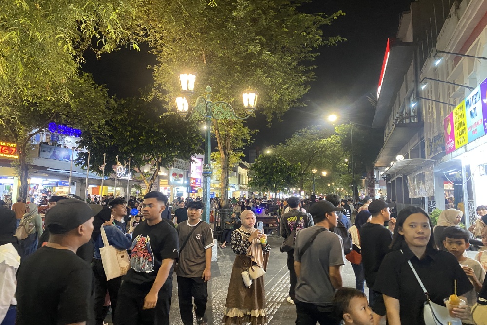 Malioboro Padat di Malam Tahun Baru 2026 Meski Tanpa Kembang Api