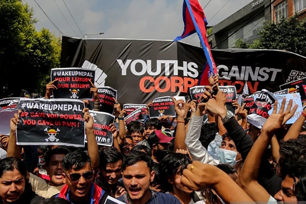 Upah 40 Hari, Pemuda Nepal Berebut Jadi Polisi Pemilu