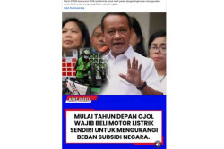 Hoaks Aturan Ojol Wajib Beli Motor Listrik pada 2026