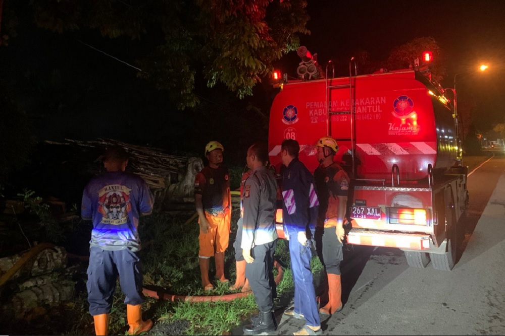 Gudang Kayu di Bantul Terbakar, Kerugian Capai Rp48 Juta