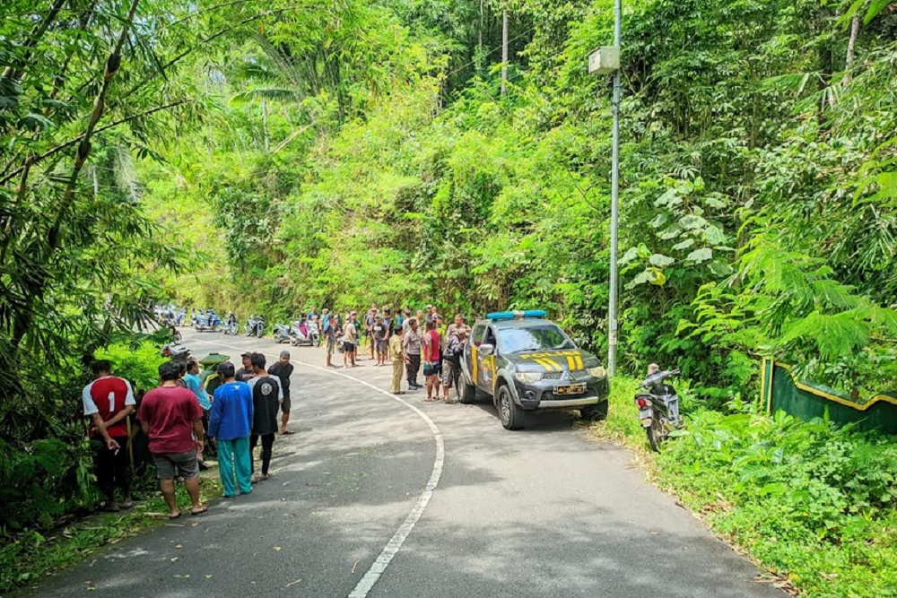 Laka Tunggal di Turunan Sokomoyo Kulonprogo, 2 Mahasiswa Meninggal