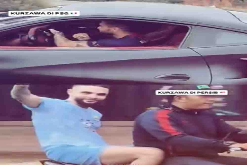 Layvin Kurzawa Bikin Heboh Bandung, Datang ke Latihan Persib Naik Ojek
