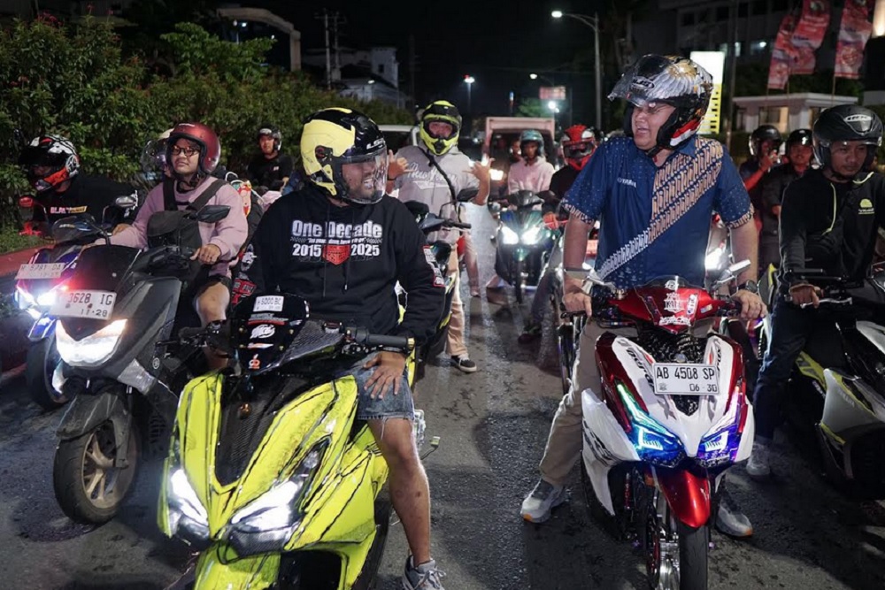 Night Riding Aerox Semarang Satukan Komunitas dan Teknologi