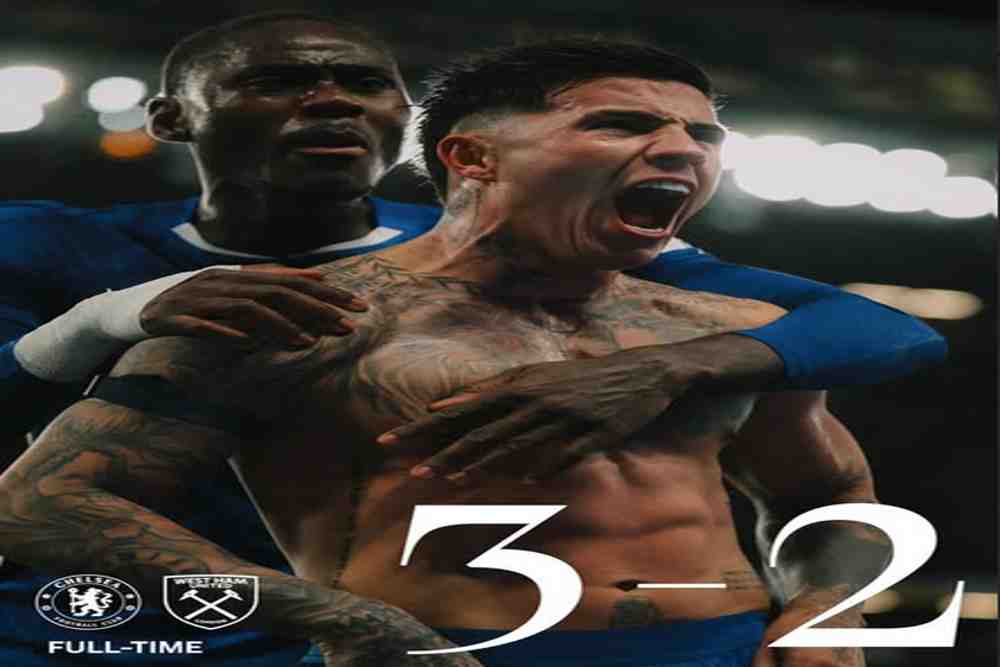 Chelsea Bangkit Dramatis di Stamford Bridge, Tekuk West Ham 3-2