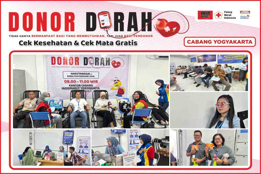 Indomaret Yogyakarta Gelar Donor Darah dan Cek Kesehatan Gratis