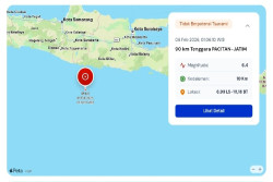 BMKG Catat Gempa Pacitan M6,4, Tak Menimbulkan Tsunami