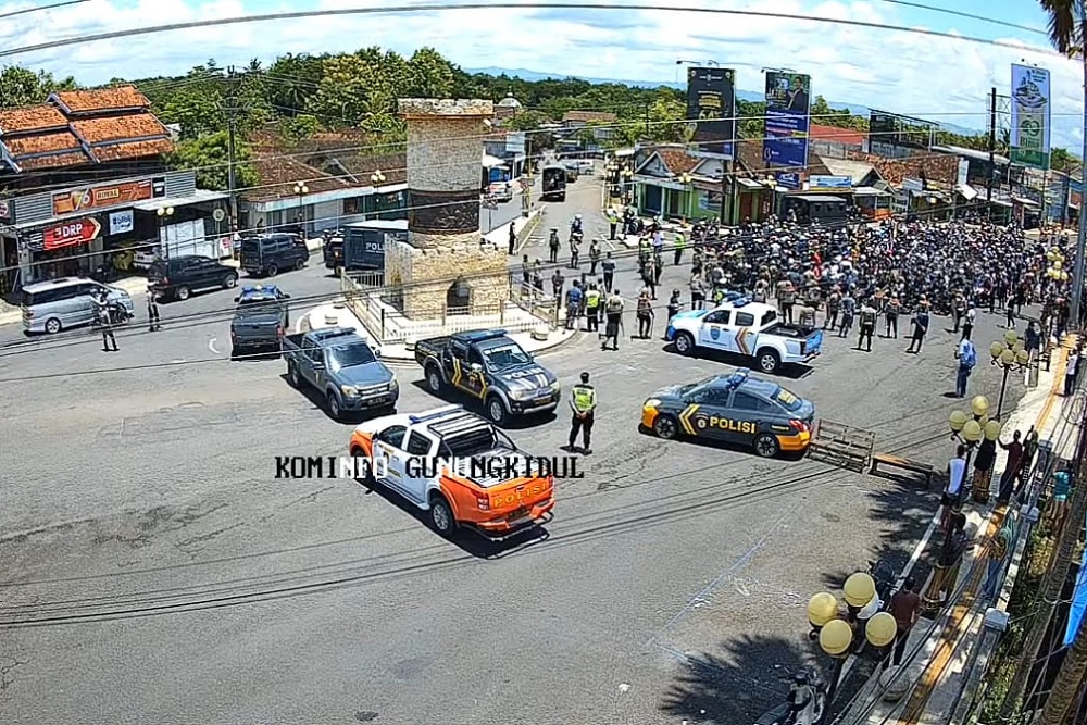 Polres Gunungkidul Hadang Suporter Persis Solo ke Bantul