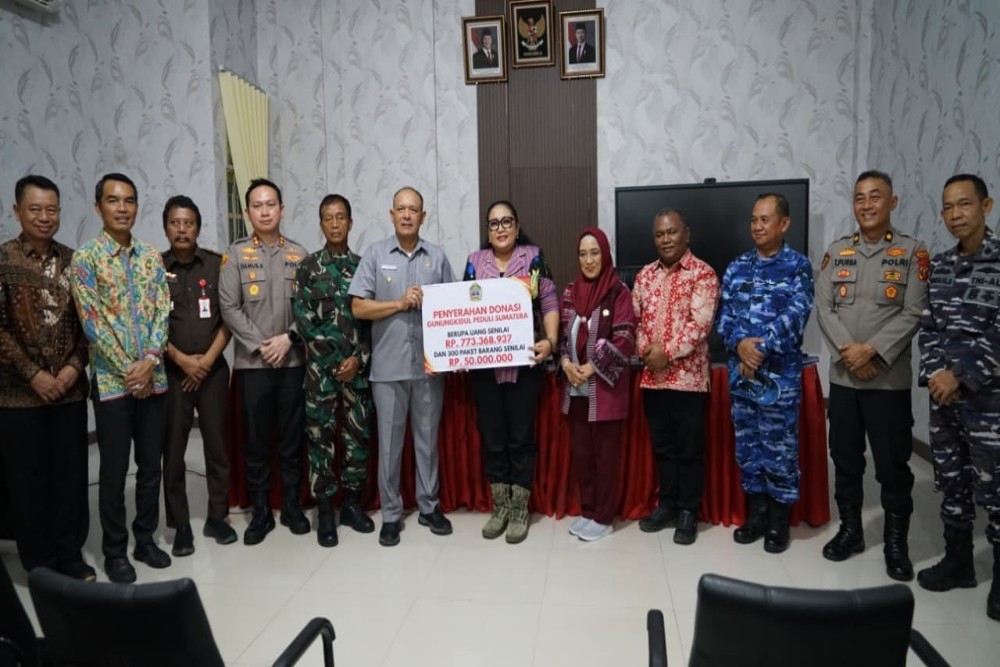 Bupati Gunungkidul Salurkan Bantuan Korban Bencana Tapanuli Tengah