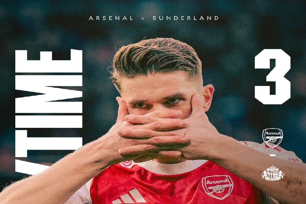 Arsenal Mantap di Puncak Usai Libas Sunderland 3-0
