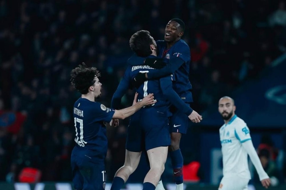 PSG Hancurkan Marseille 5-0, Dembele Bersinar di Parc des Princes